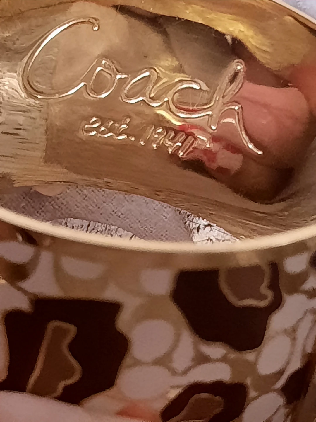Massice Coach Camo LEOPARD print Bangle Bracelet - photo 5