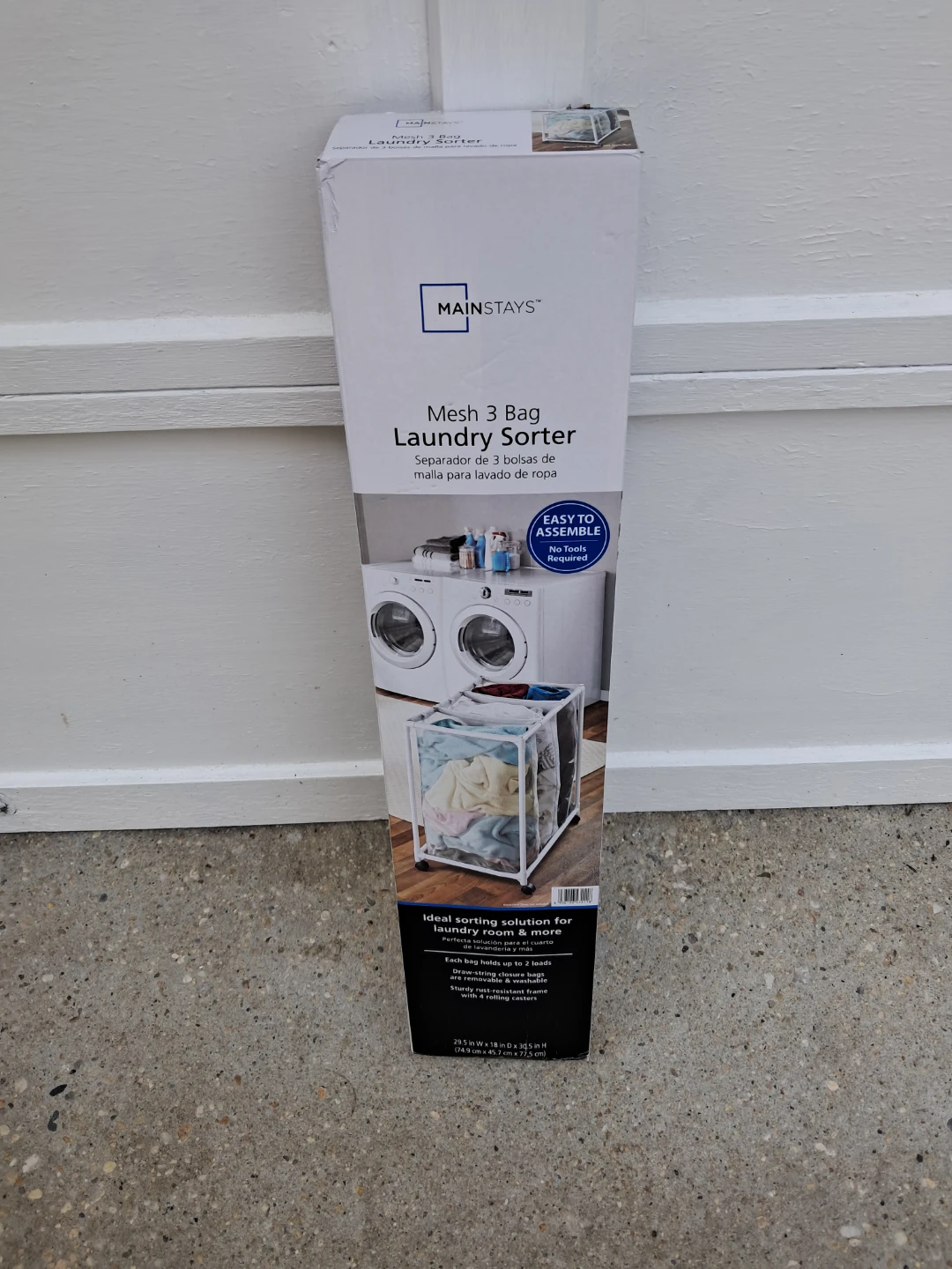 3-Section Laundry Sorter Hamper - photo 2