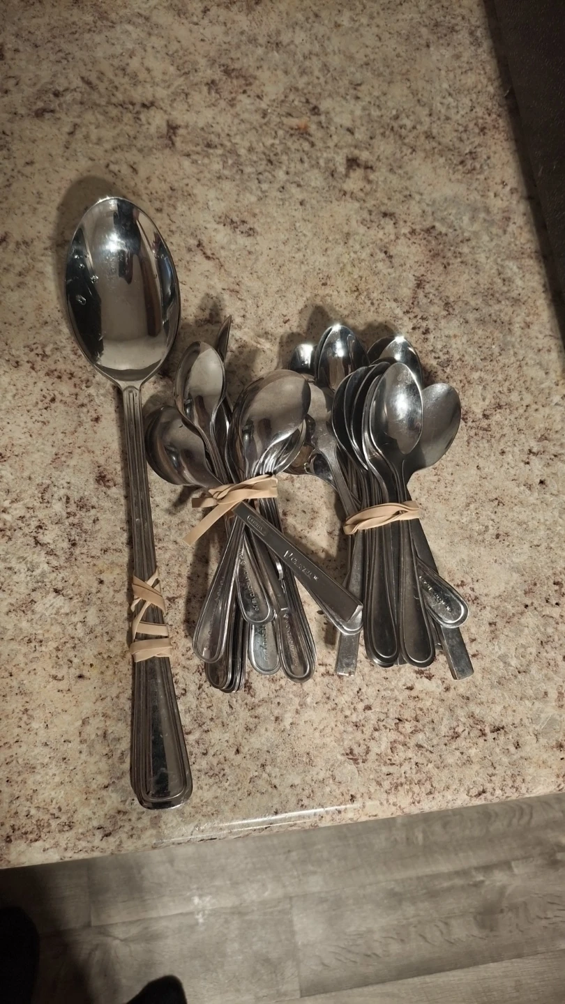 Set of Silverware Forks and Spoons - photo 3