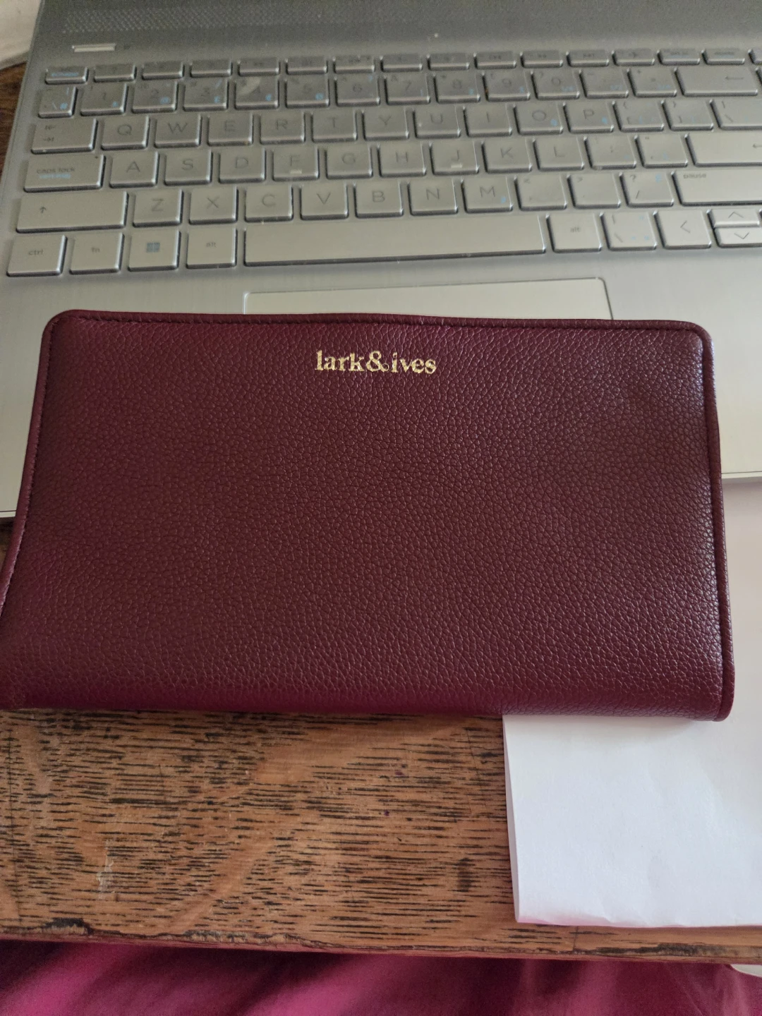 Lark & Ives Burgundy Wallet