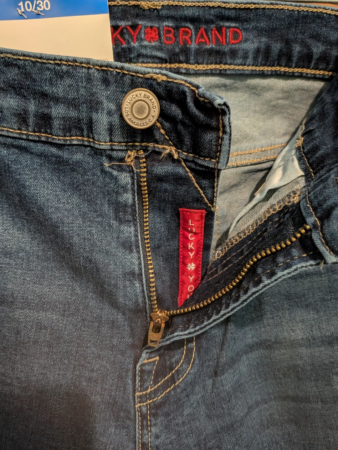 Lucky Brand Mid Rise Straight Jeans 10/30 - photo 2