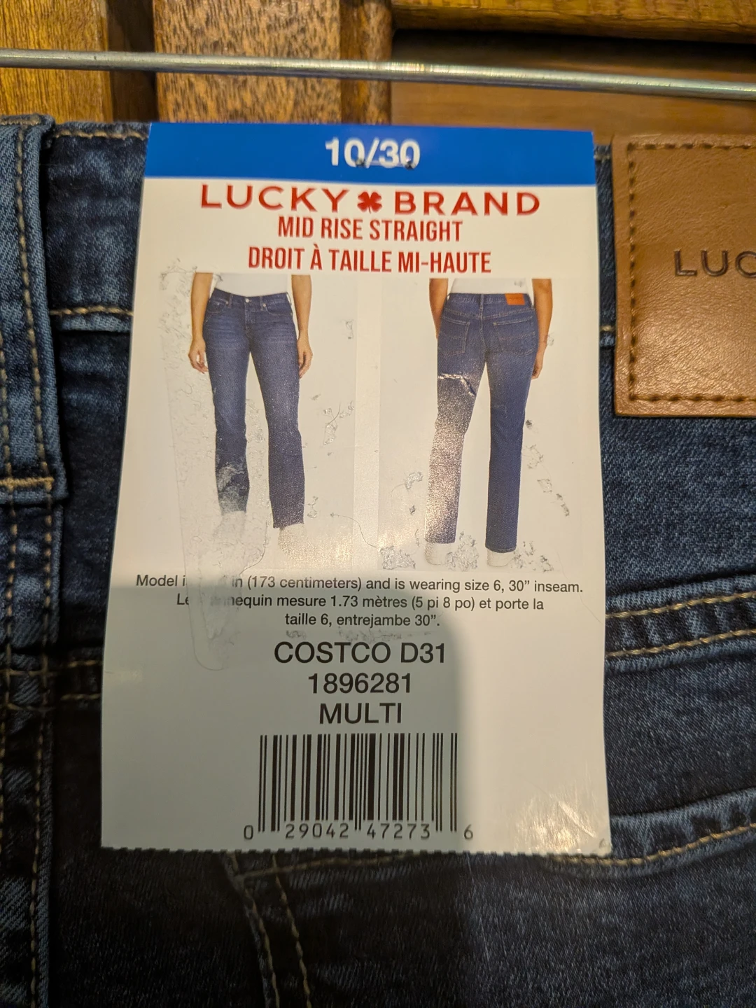 Lucky Brand Mid Rise Straight Jeans 10/30 - photo 4