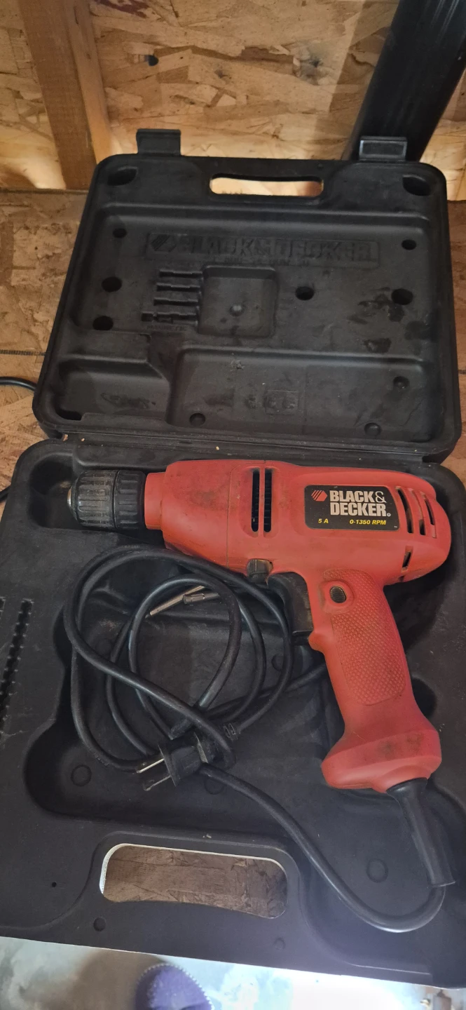 Black & Decker Corded Drill with Case
