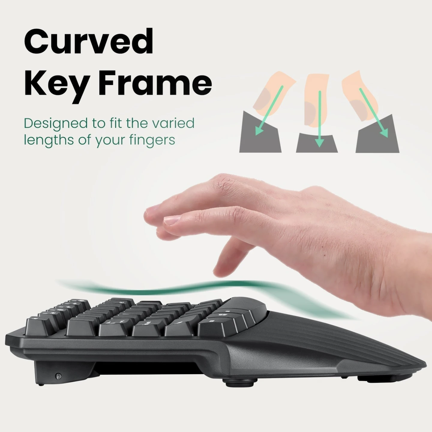 Wireless Ergonomic Keyboard - photo 2
