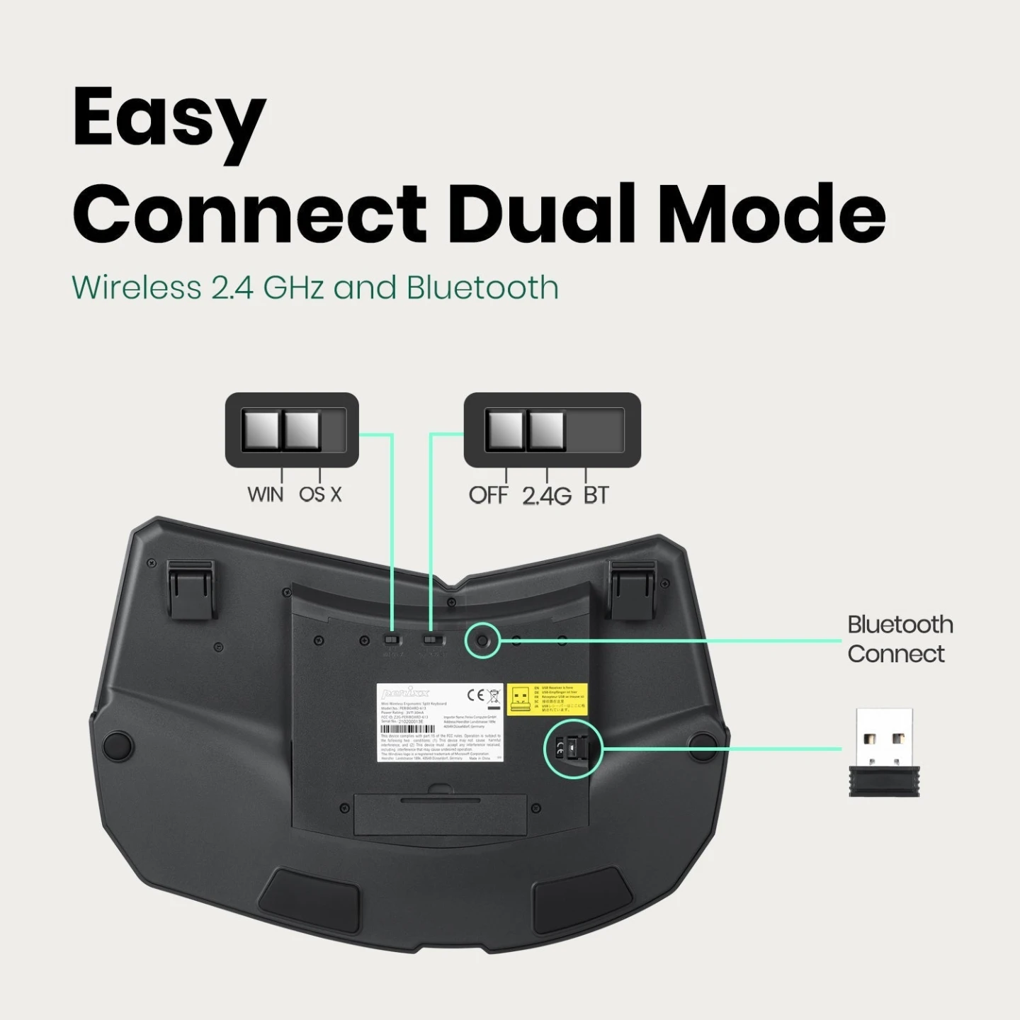 Wireless Ergonomic Keyboard - photo 4
