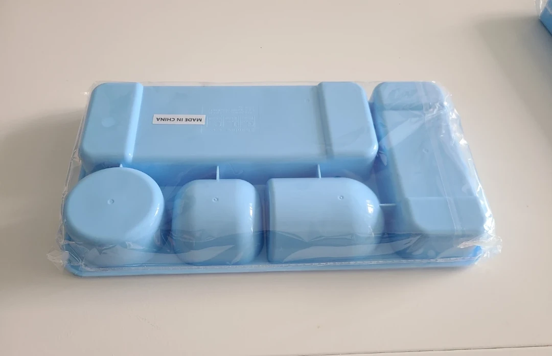 Blue Plastic Organizer Tray with Multiple Compartments - photo 2
