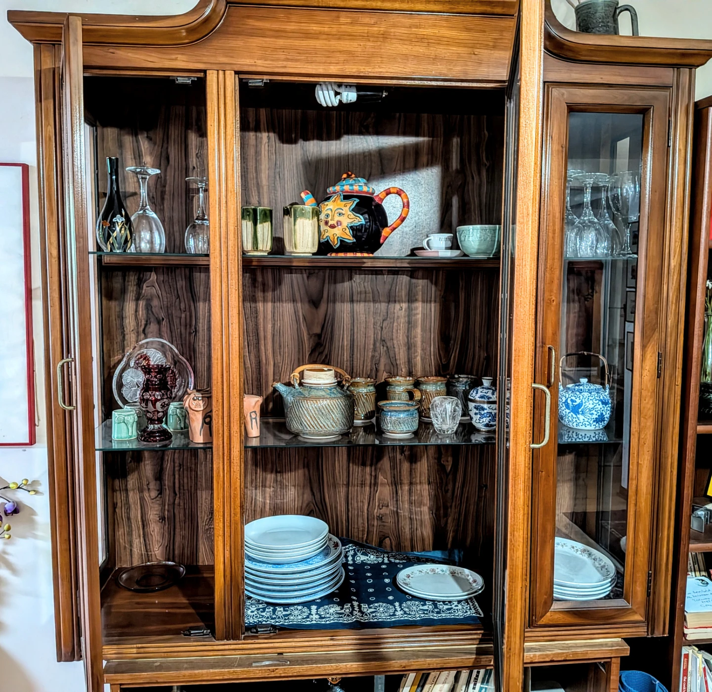 Display cabinet 50in wide 48 in high, 15 in deep