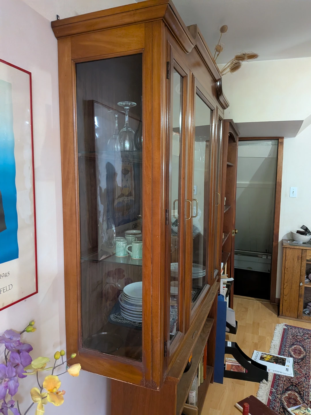 Display cabinet 50in wide 48 in high, 15 in deep - photo 2