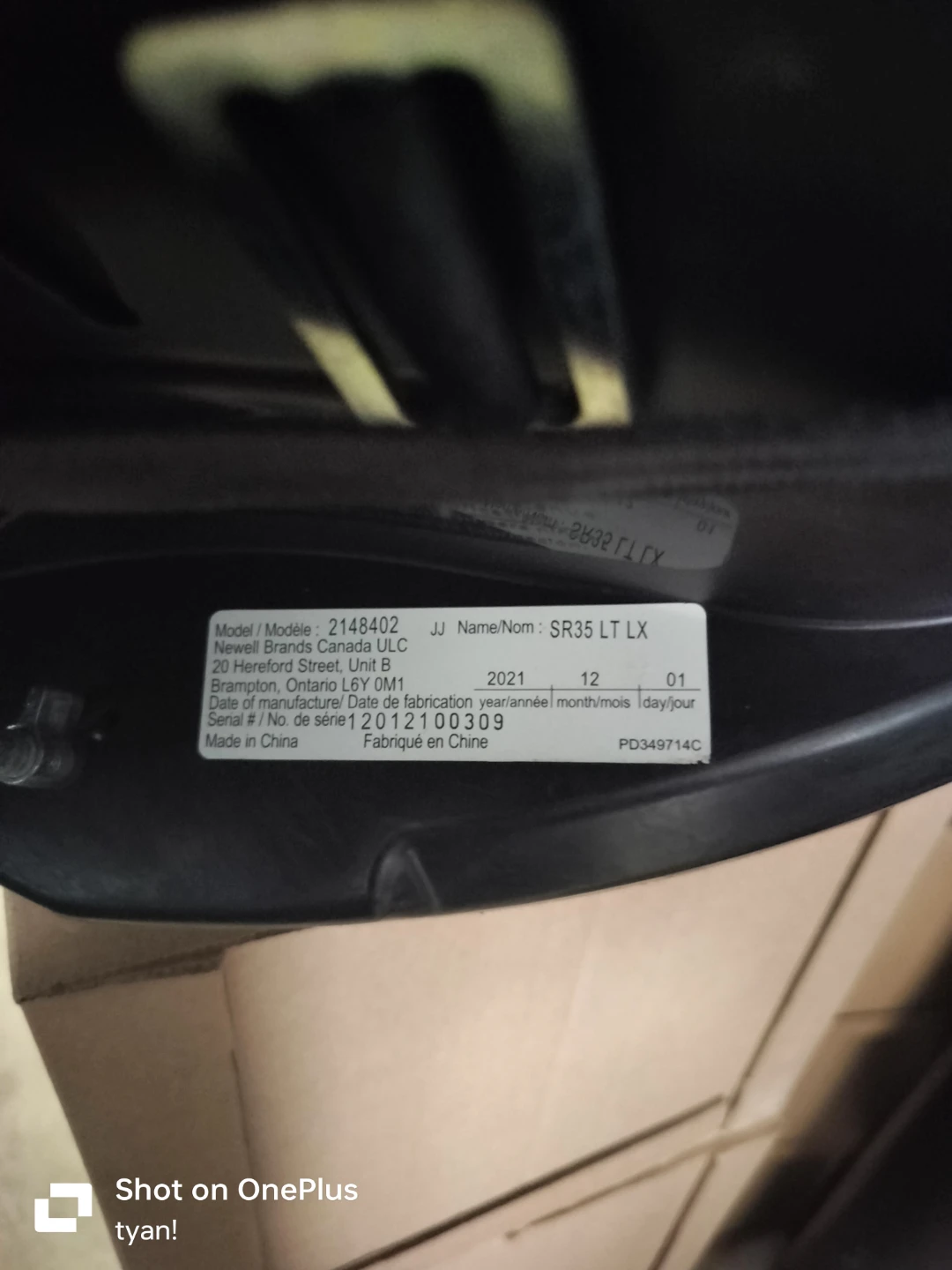 Graco SR35 LT LX Infant Car Seat with Base - photo 5