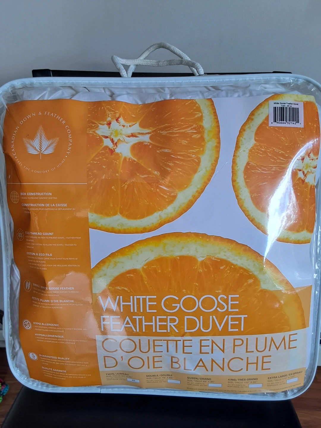 Brand new goose feather duvet