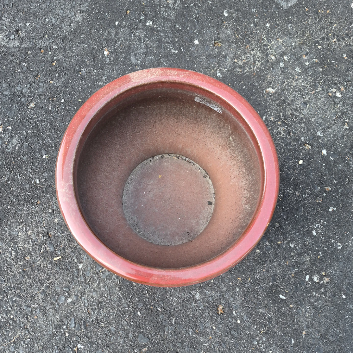 Red Ceramic Planter Pot with Saucer - photo 2
