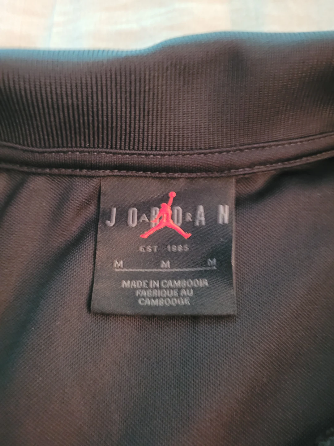 Jordan Black Polo Shirt Size Medium - photo 3