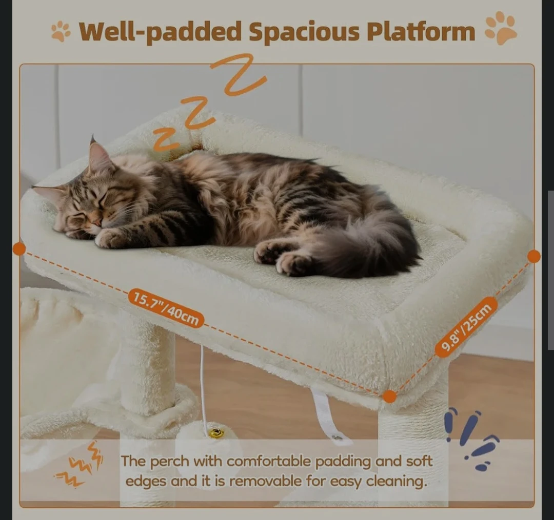 Cat Tree, Cat Tower for Indoor Cats 38.5Inch brand new - photo 3