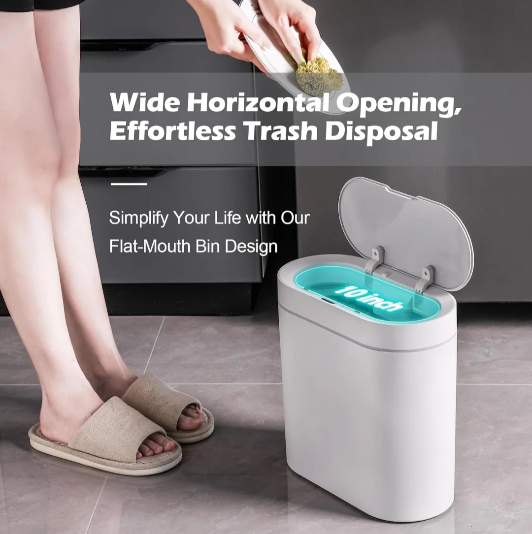ELPHECO White Automatic Sensor Trash Can - photo 4
