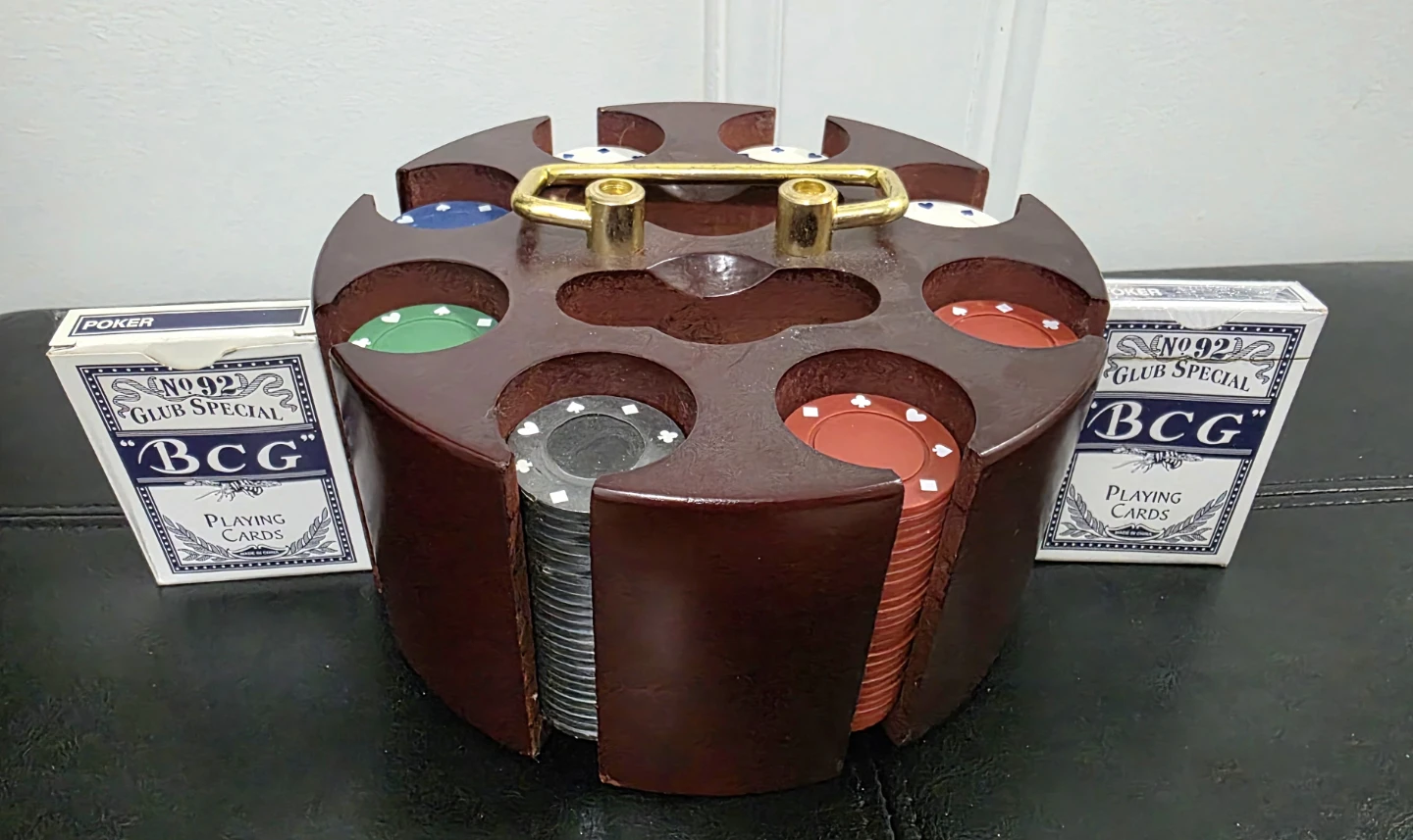 Poker Chip Holder with BCG Playing Cards - photo 2