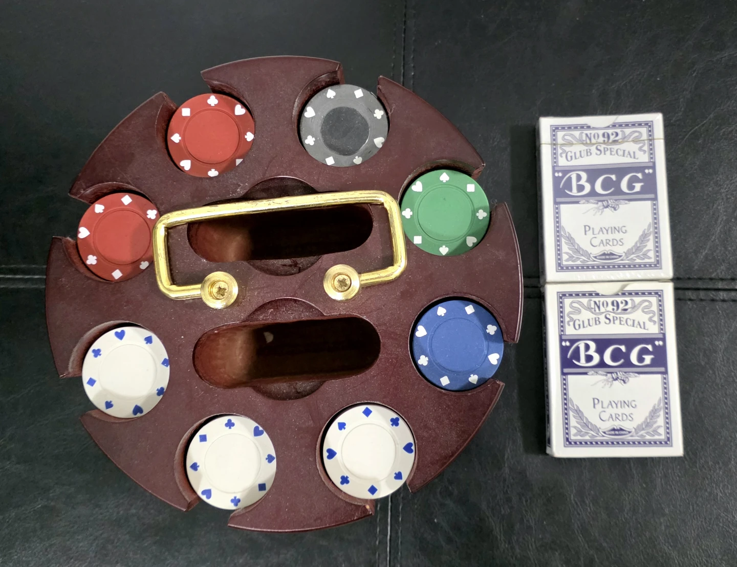 Poker Chip Holder with BCG Playing Cards - photo 3