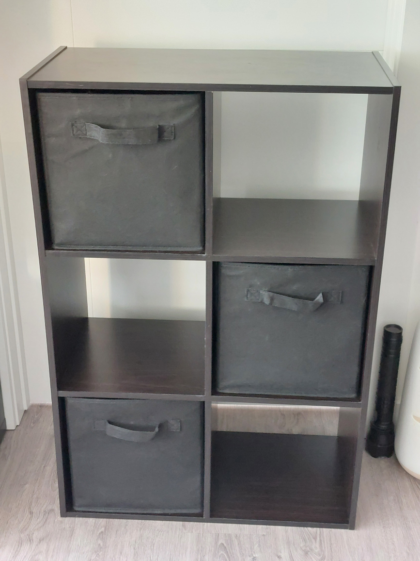 6 cubby cube shelf unit - photo 2