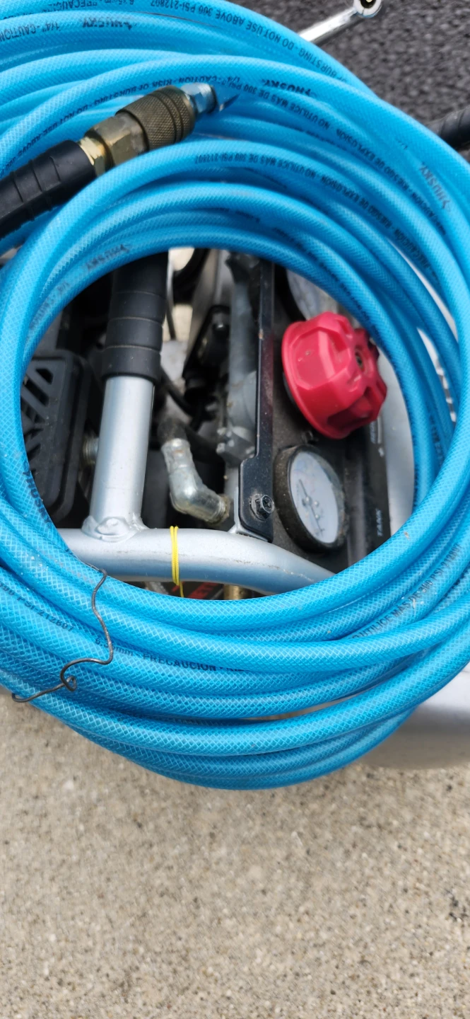 Husky Air Compressor with Blue Hose - photo 5