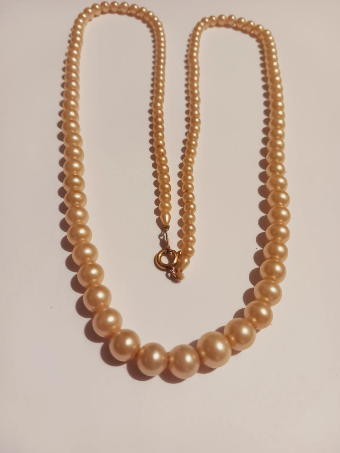 Beautiful Art Deco Graduated Pearls Necklace - photo 3