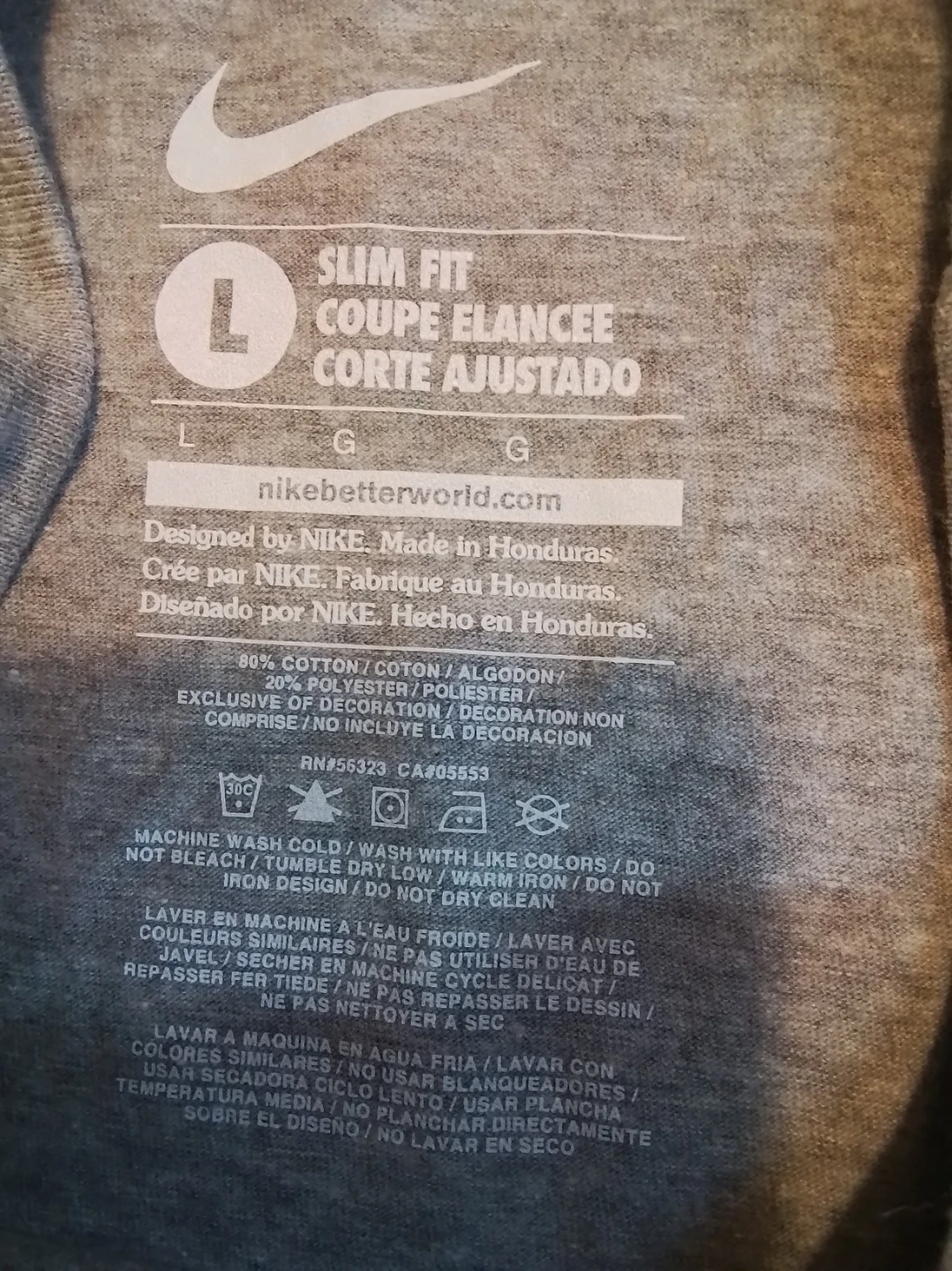 Nike Women's Grey #neverseenagirlrun? T-Shirt Size L - photo 4