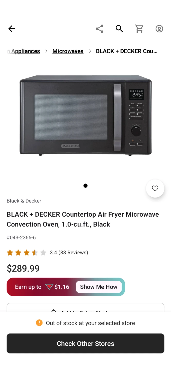 Black and Decker Microwave Oven - photo 2