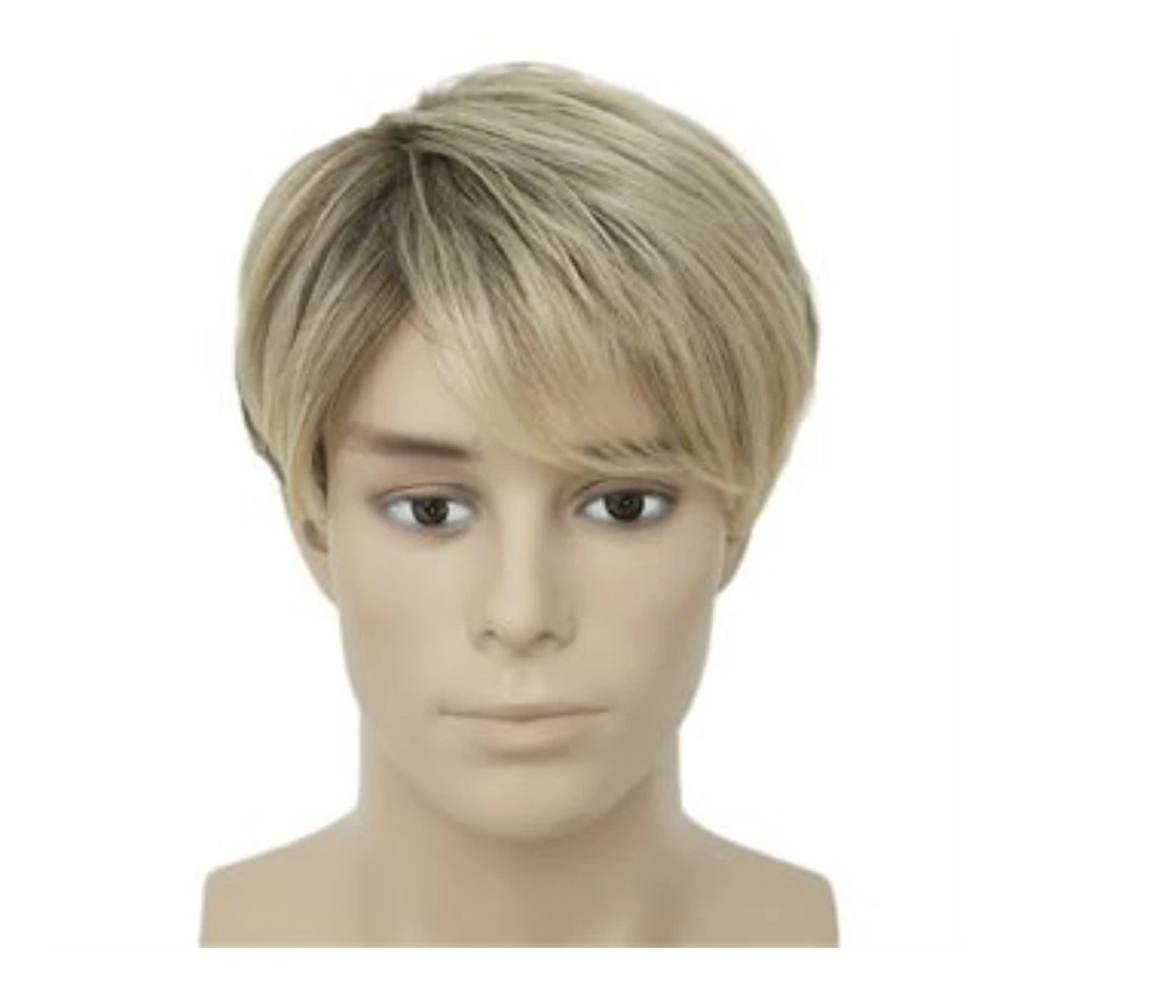 Men's Short Blonde Wig - photo 3