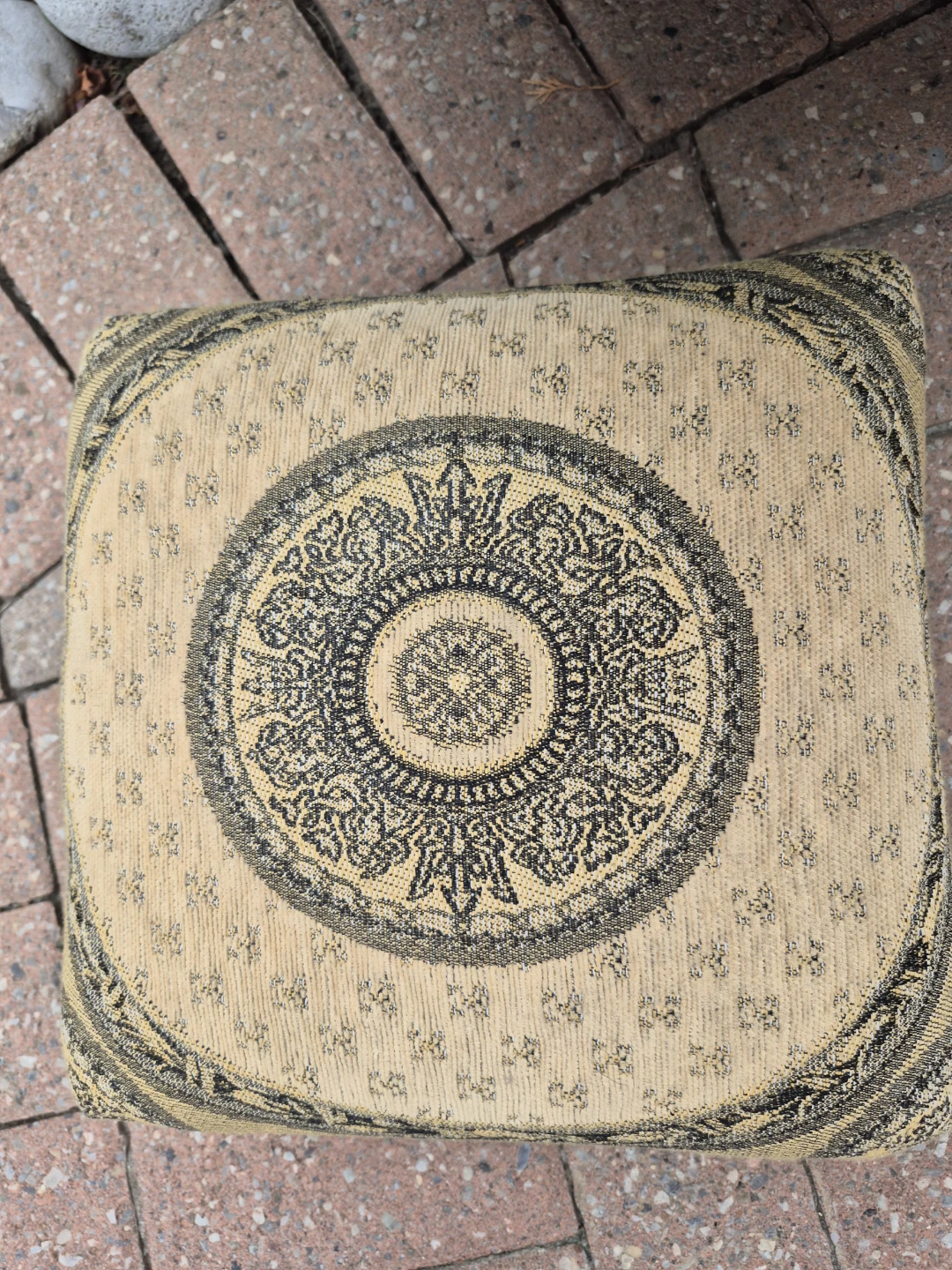 Patterned Ottoman Footstool - photo 2