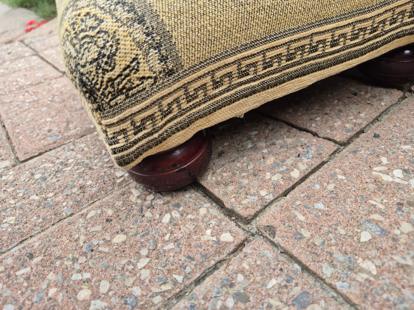 Patterned Ottoman Footstool - photo 3