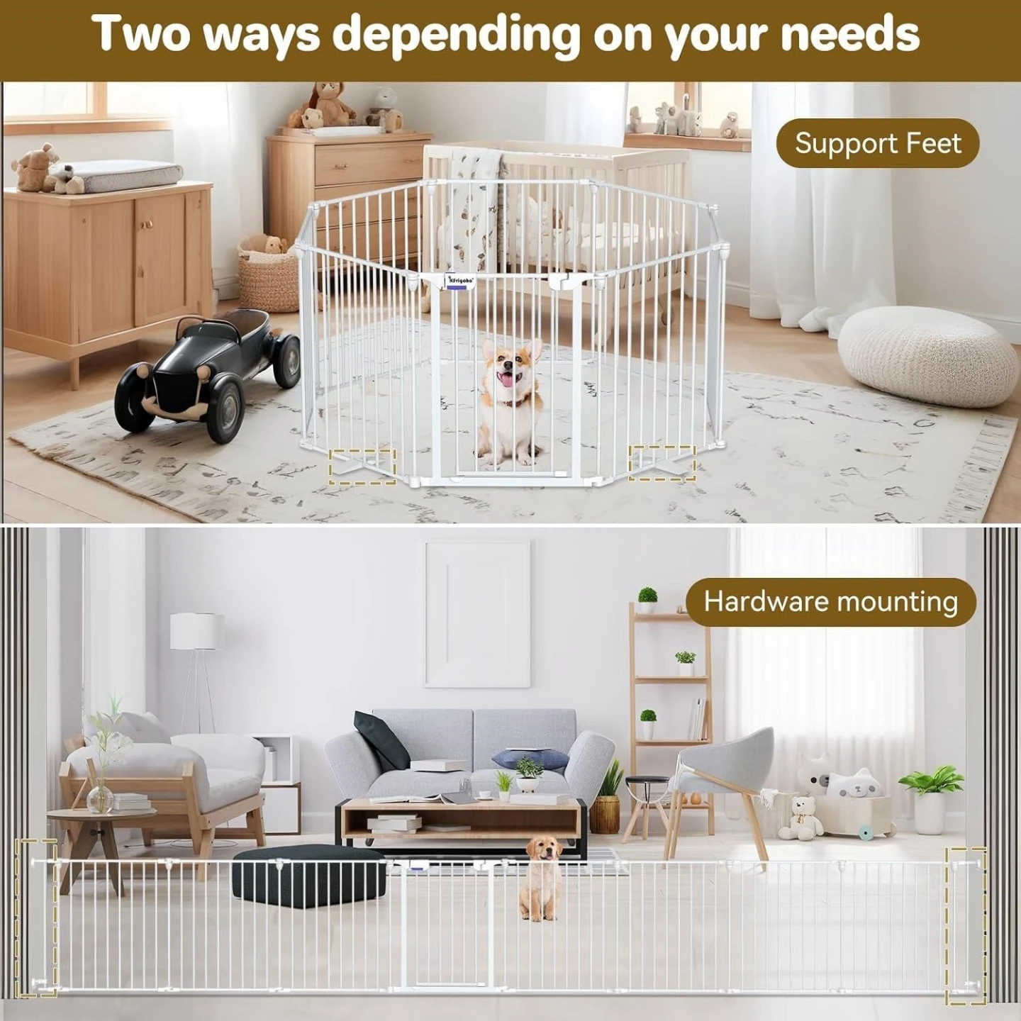 Regalo 5-in-1 Extra Wide Baby Gate/ Dog playpen