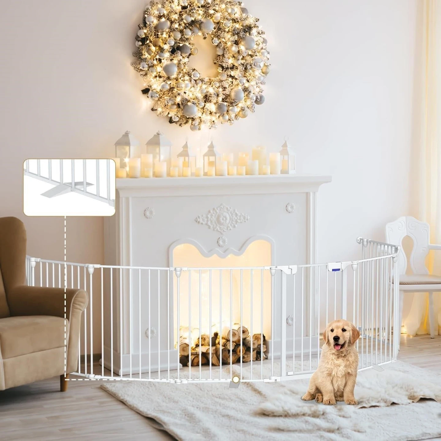 Regalo 5-in-1 Extra Wide Baby Gate/ Dog playpen - photo 3