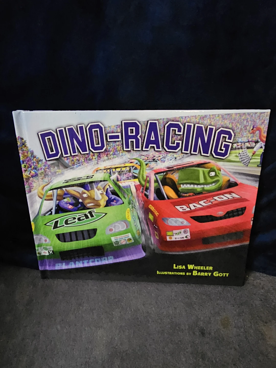 Dino-Racing by Lisa Wheeler Children's Book