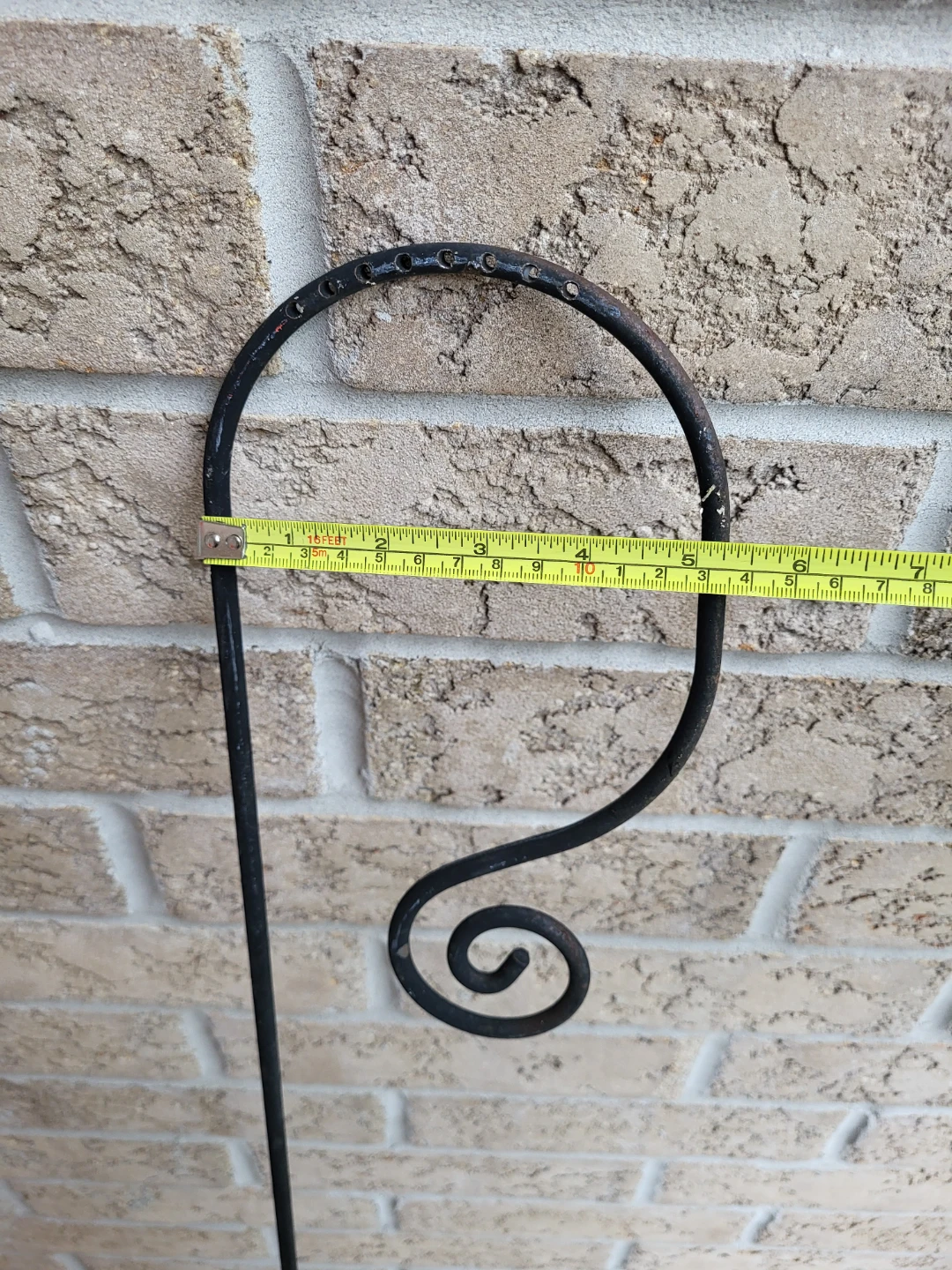 Black Metal Shepherd's Hook Plant Hanger - photo 3