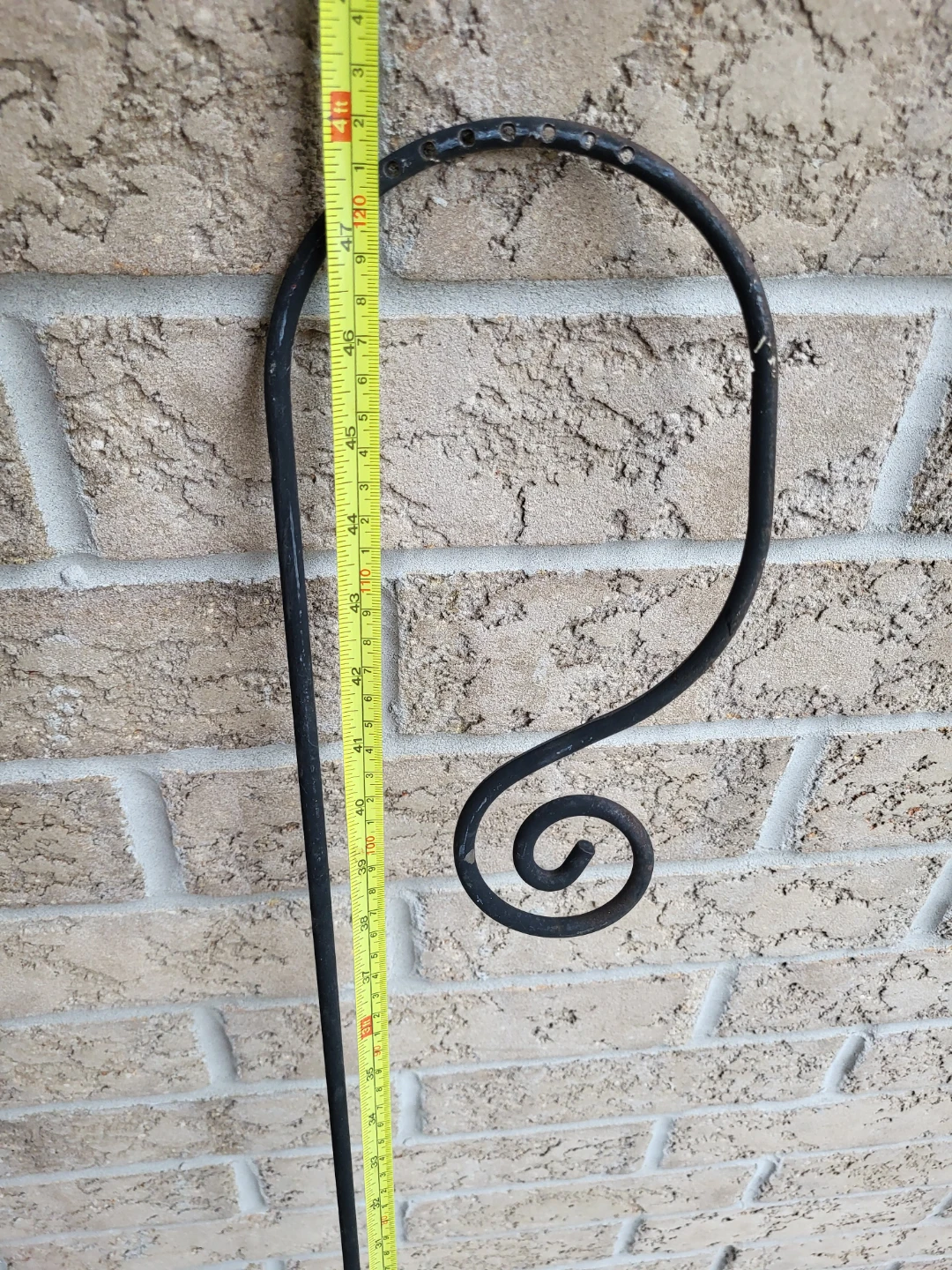 Black Metal Shepherd's Hook Plant Hanger - photo 4