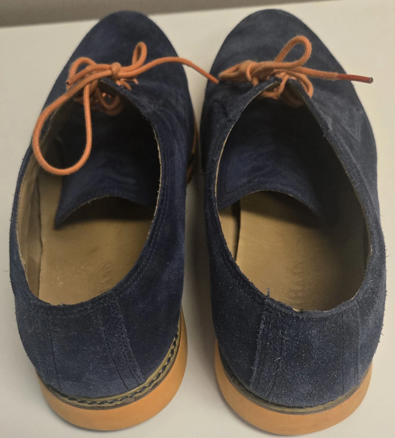 Men's Blue Suede Oxford Shoes. Cole Haan. Size 13. - photo 2