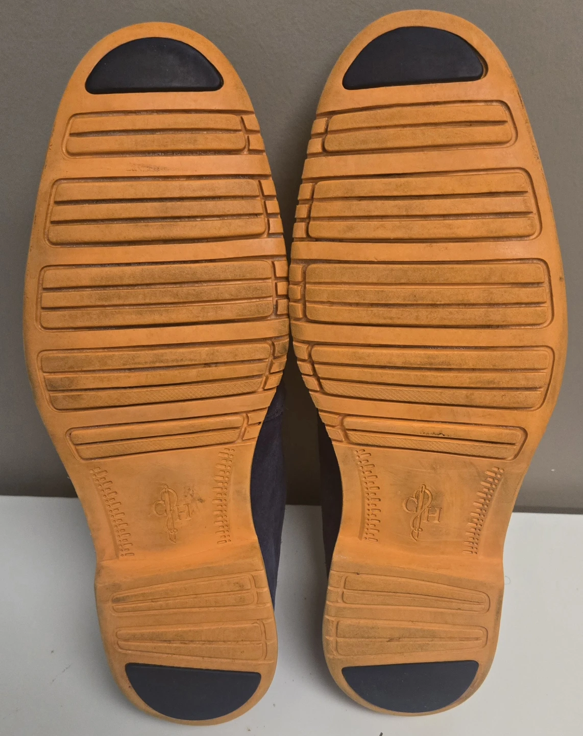 Men's Blue Suede Oxford Shoes. Cole Haan. Size 13. - photo 3