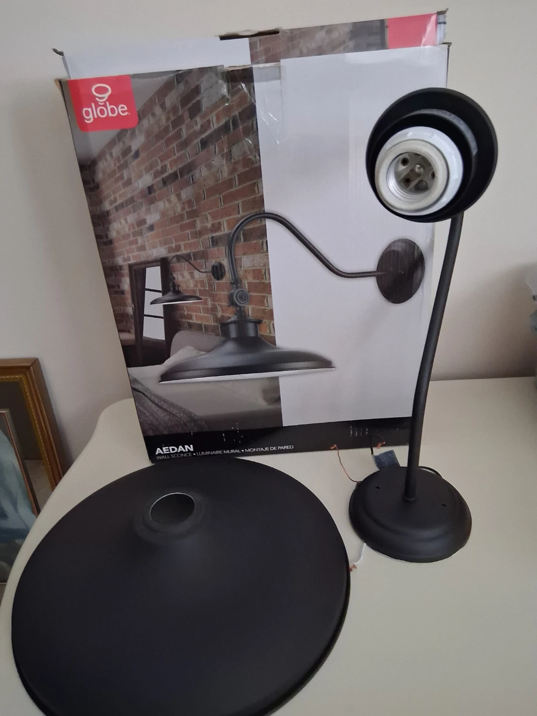 Globe Aedan Wall Sconce Light Fixture