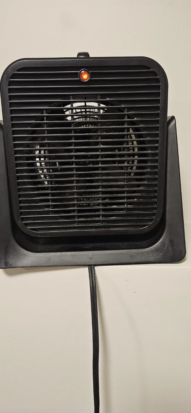 Black Portable Electric Fan Heater