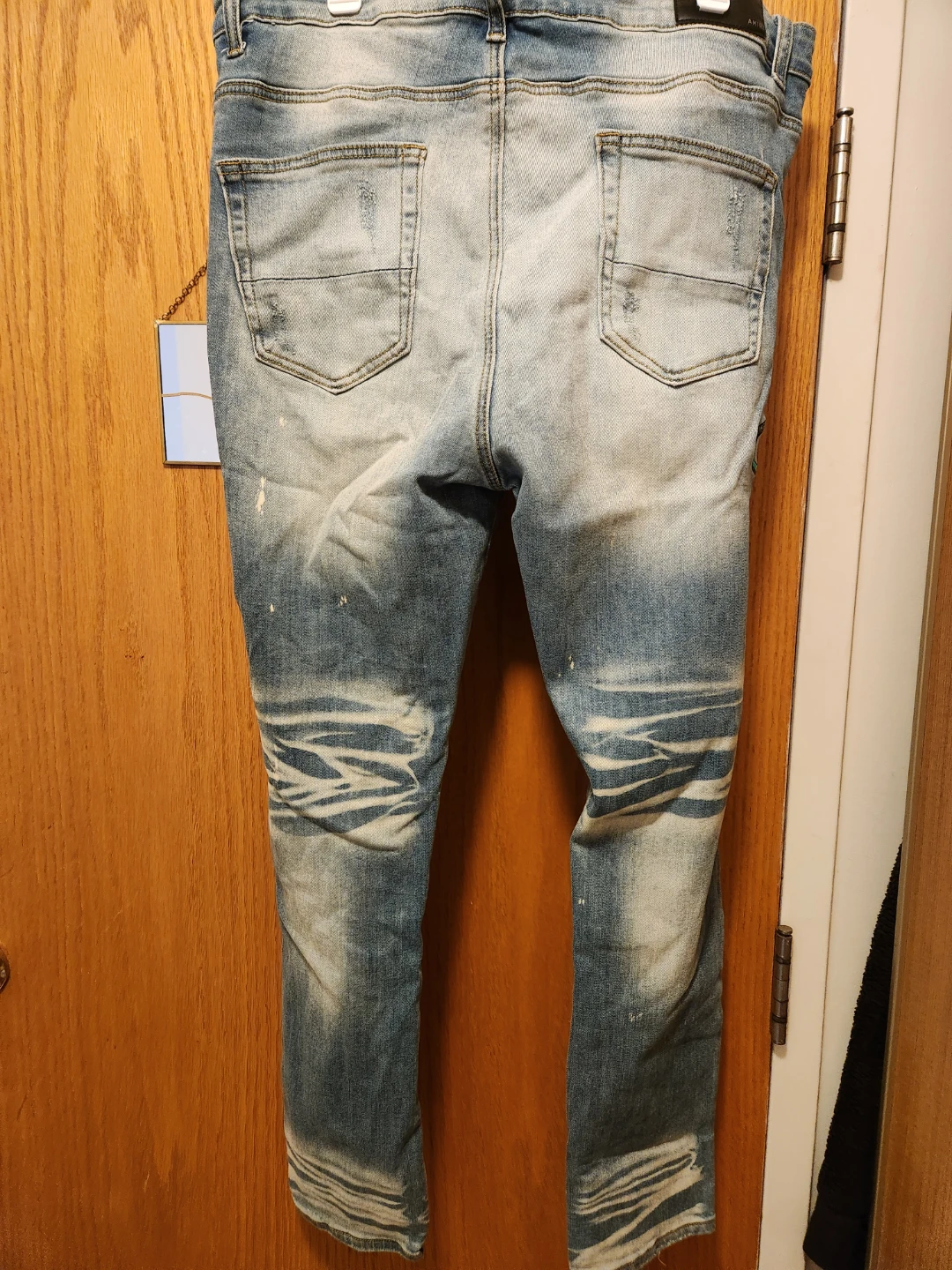 AMIRI Distressed Jeans with Cobra Patch - photo 2
