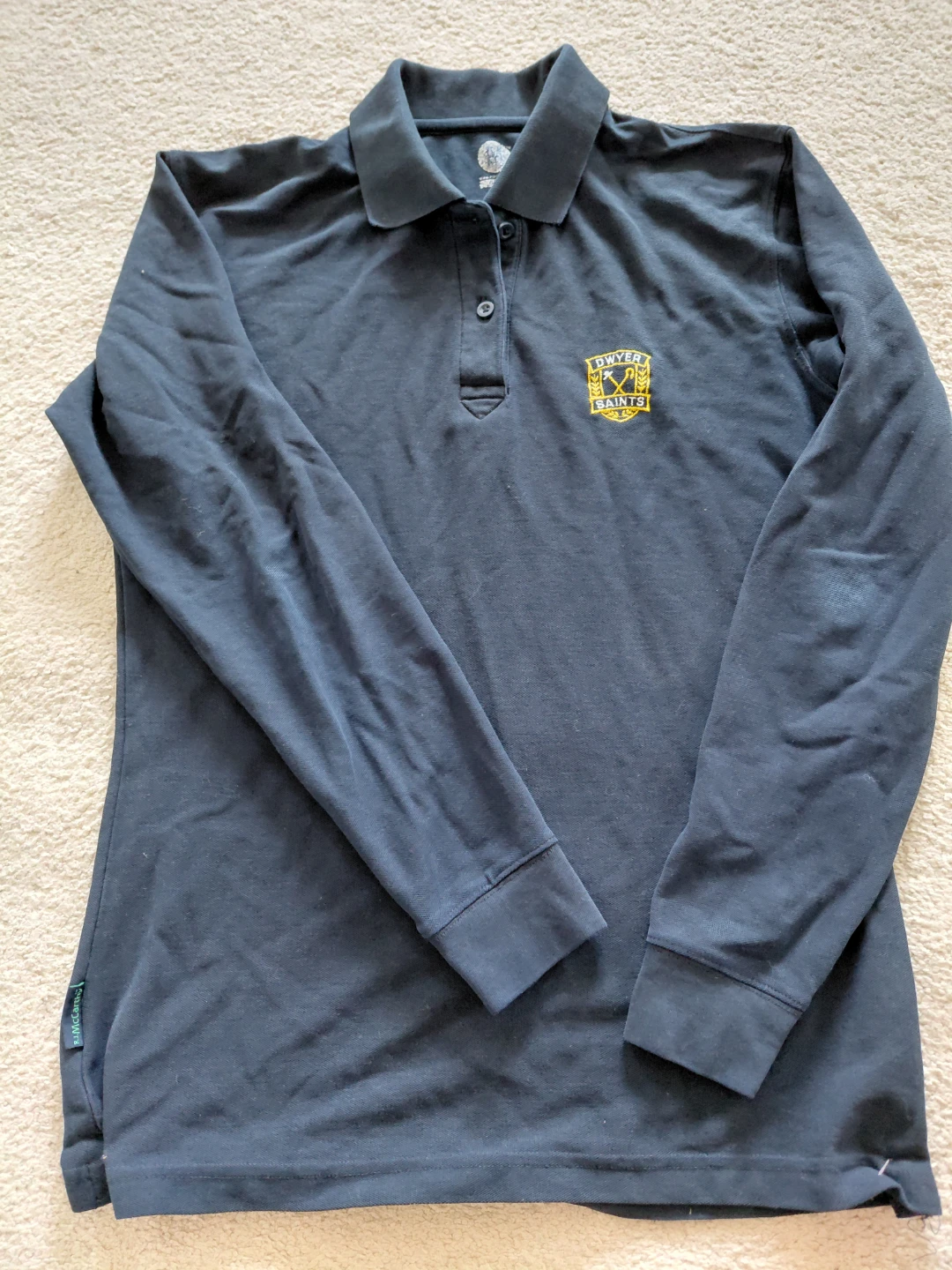 Paul Dwyer Saints Long Sleeve Polo Shirt