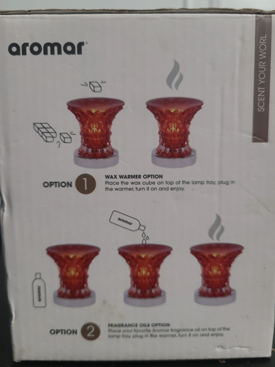 Aromar Touch Lamp Maze Red Oil & Wax Aromatic Lamp Warmer - photo 2