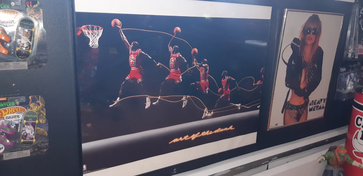 Michael Jordan "Art of the Dunk" framed Poster