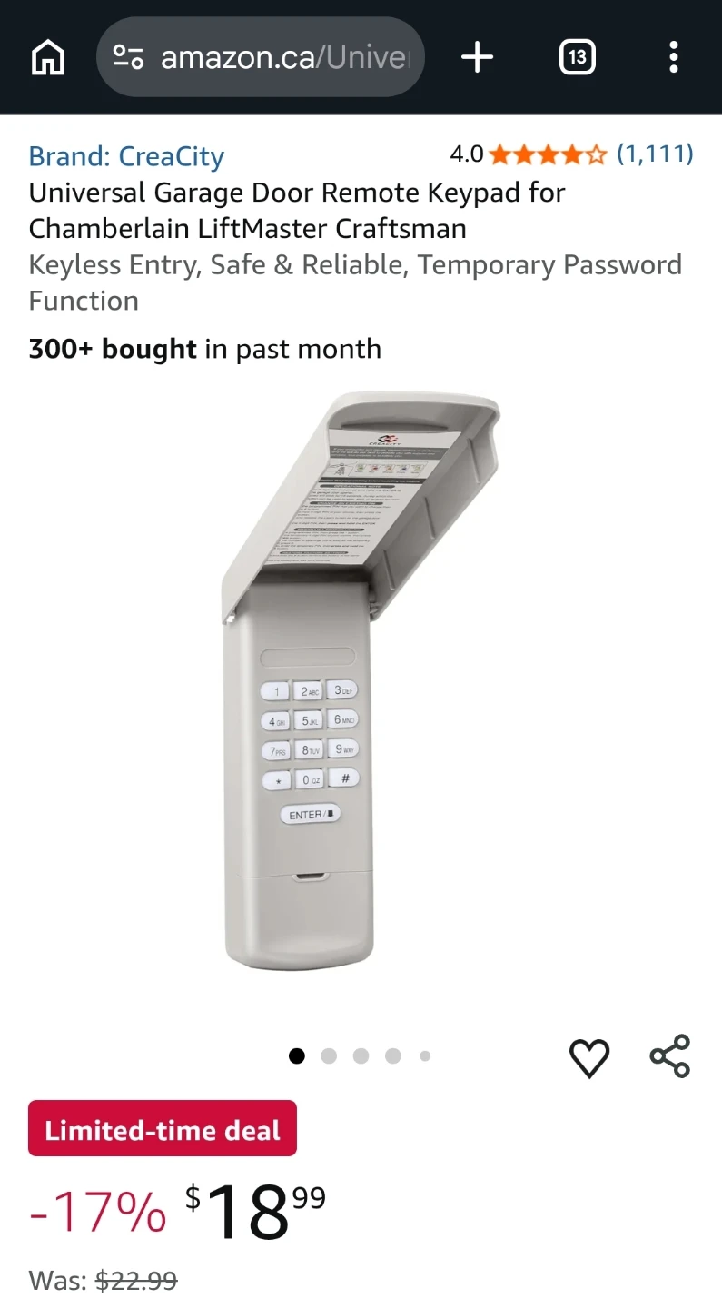 Brand New Universal Wireless Garage Door Keypad – Easy Setup - photo 5