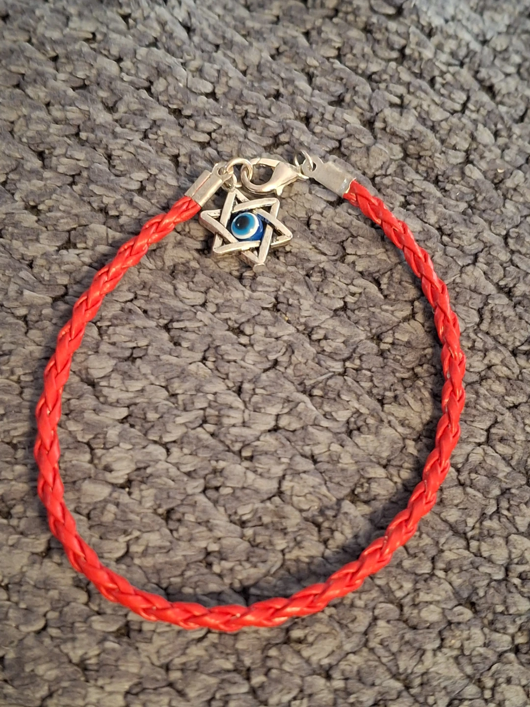 Red  Bracelet with Star of David & Evil Eye Charm - photo 3