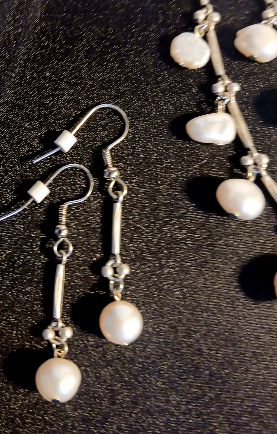 Pearl Necklace and Earring Set - photo 4