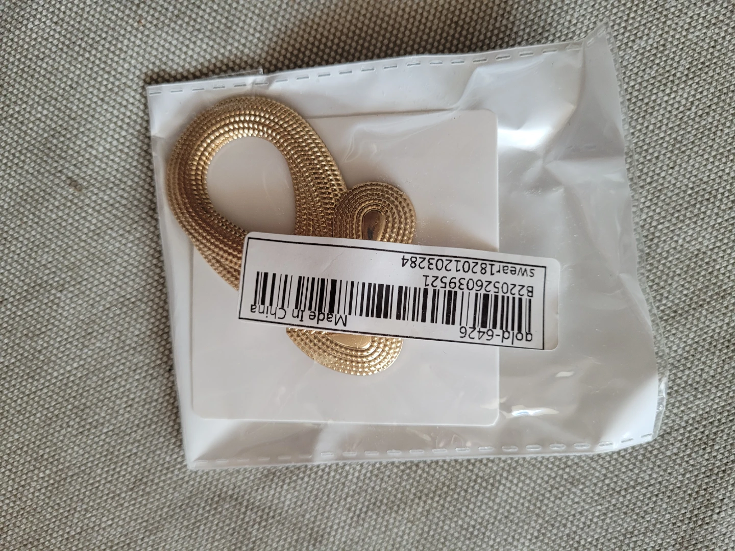 Gold Tone Statement Earrings - photo 2