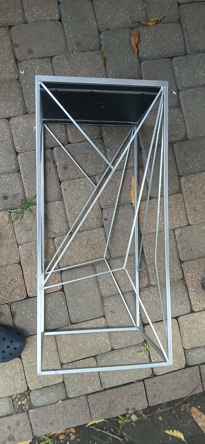 Modern Metal and Mirrored Accent Table - photo 5