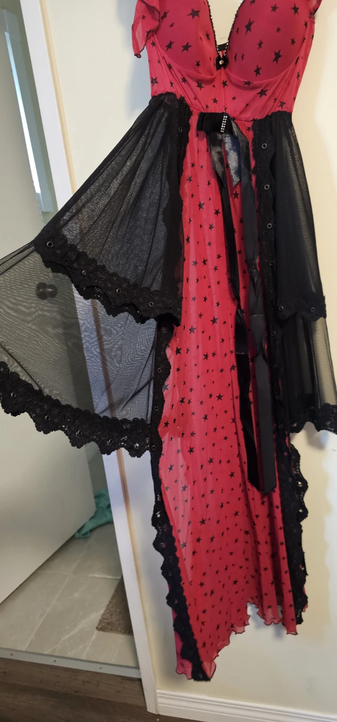 Red and Black Star Lingerie Set - photo 3
