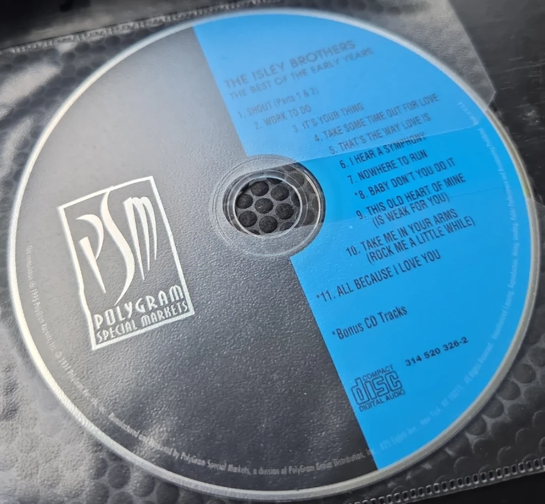The Isley Brothers Best of the Early Years CD - photo 4
