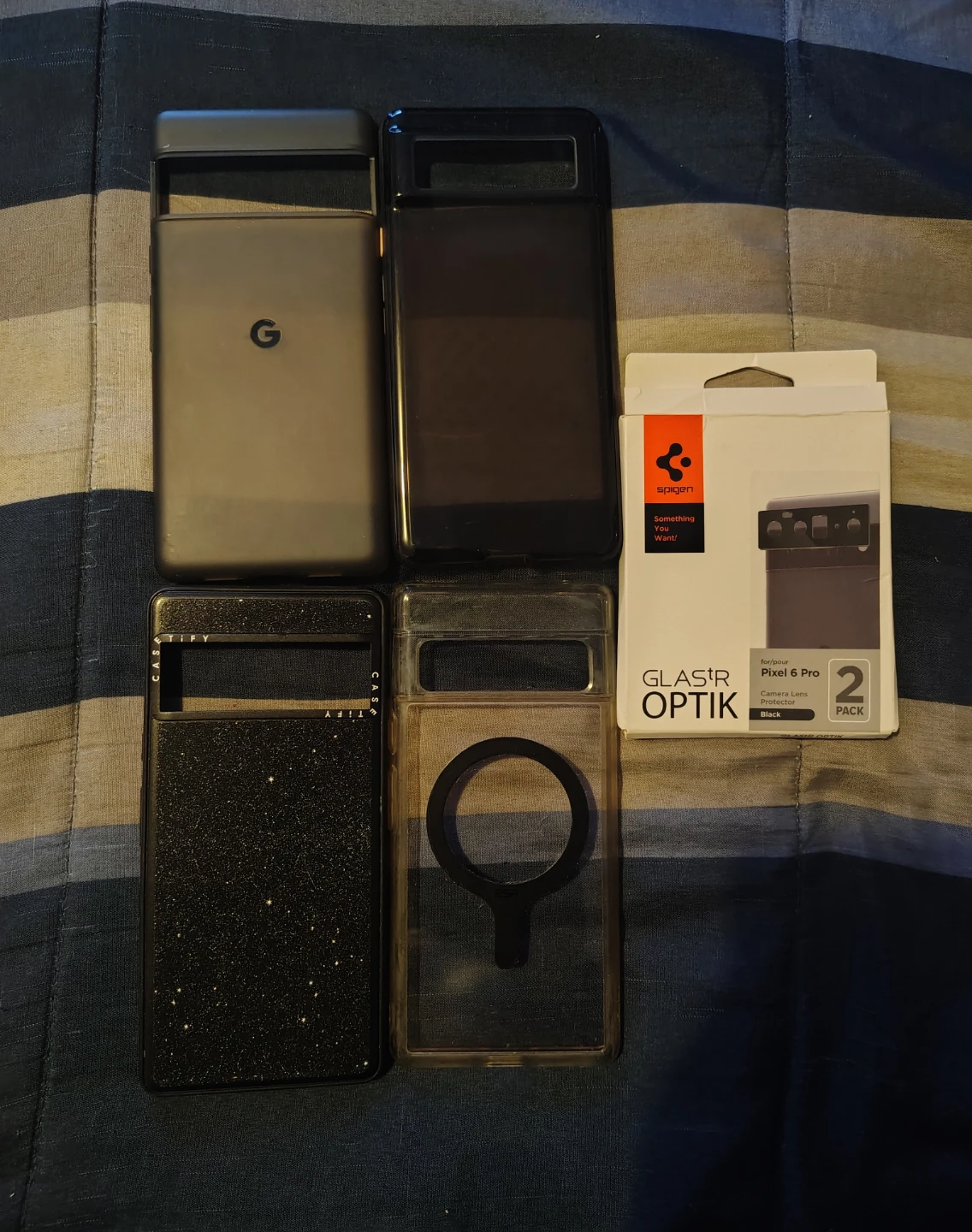 4 Pixel 6 pro case and open Spigen Glas.tR Optik Camera Lens - photo 2