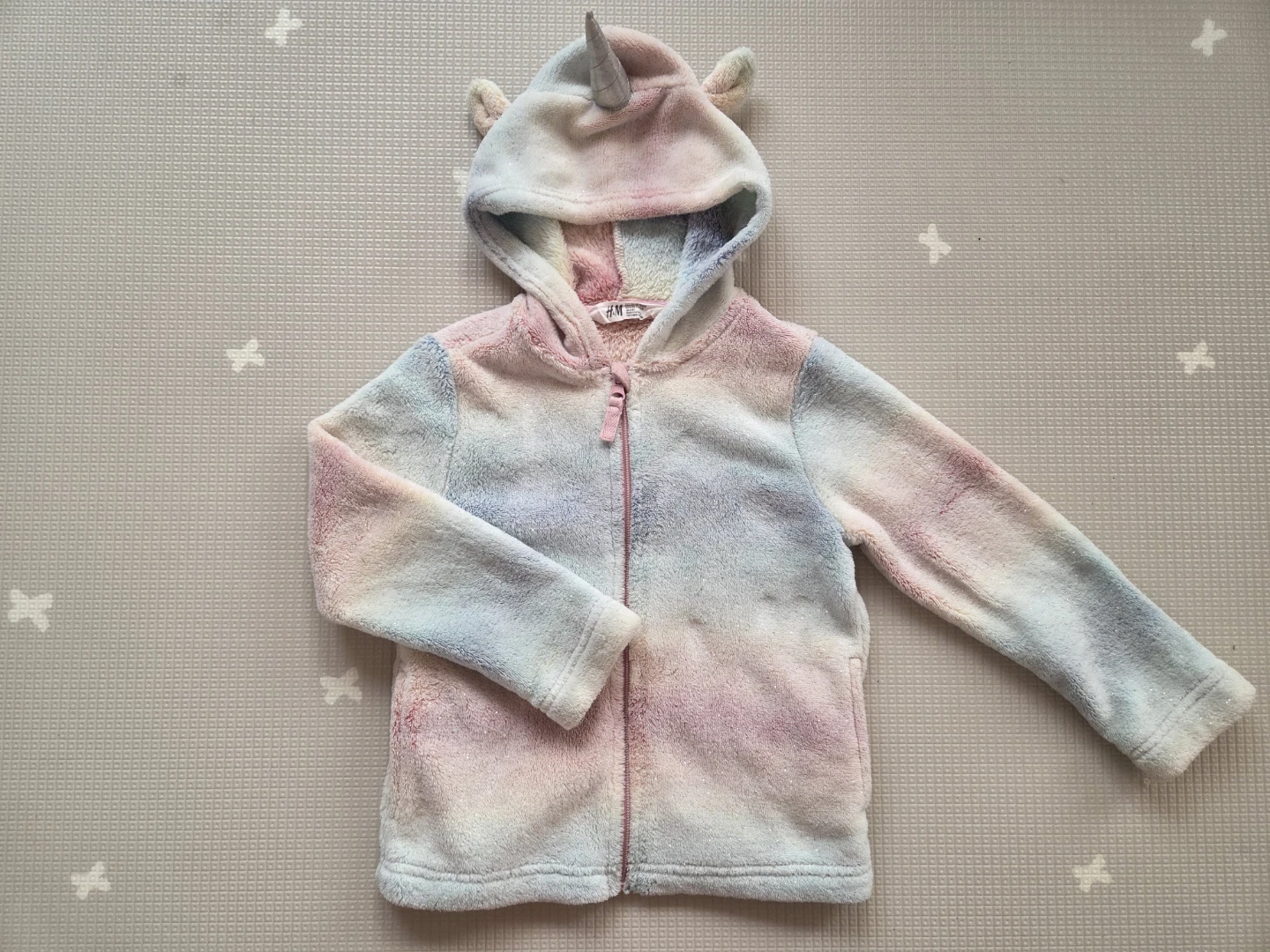 H&M Kids Unicorn Fleece Hoodie Size 6-8y